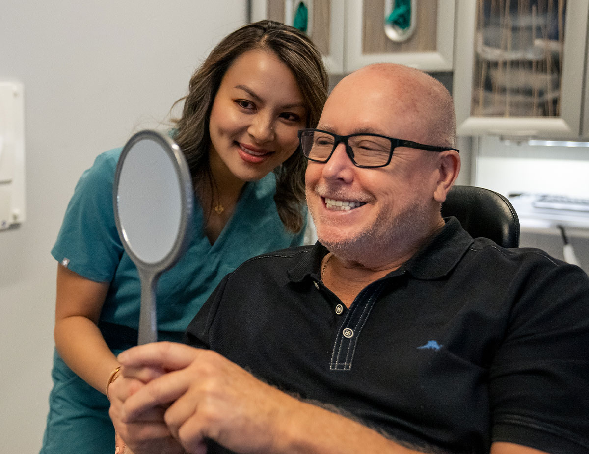 man during smile reveal with dr dinh