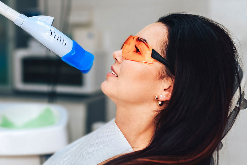 teeth whitening patient